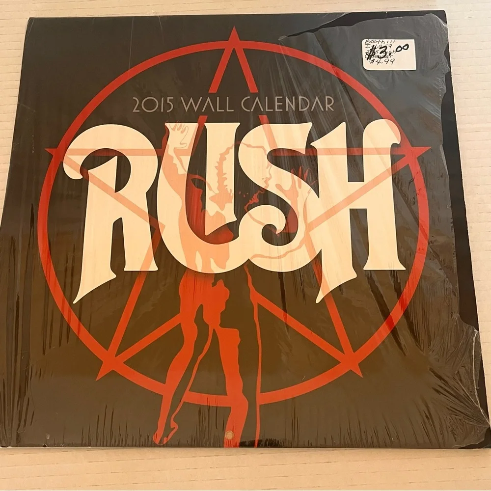 Rush 2015 Wall Calendar Starman Vintage Photos Of Tour Pictures Of The Band